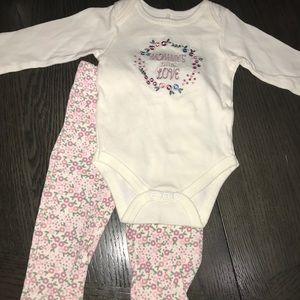 COPY - Baby girl long sleeve onesie and bottom